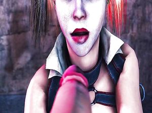 Подруга Бэтмана трахается со злодеями и героями в секс мультике без цензуры