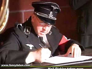 Фрицы захватили блондинку, пытали и грубо ебали её