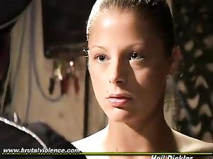 Извращенцы Гитлера пытают пленницу и жестко трахают ее раком