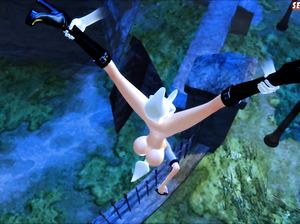 Грудастую нимфу на кладбище трахает в очко привидение